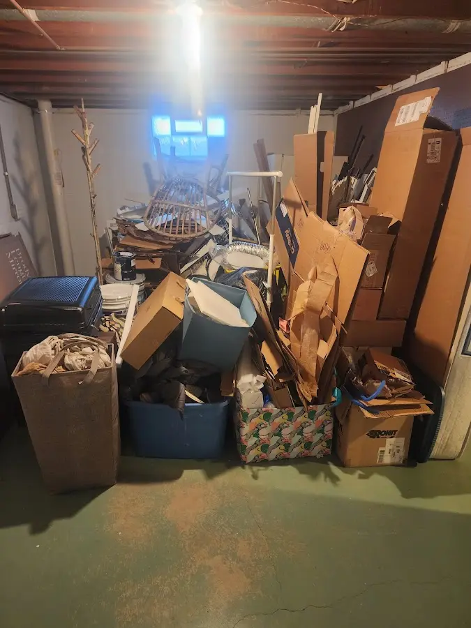 Roll-off dumpster container at job site for Construction Dumpster Rental in Woodinville